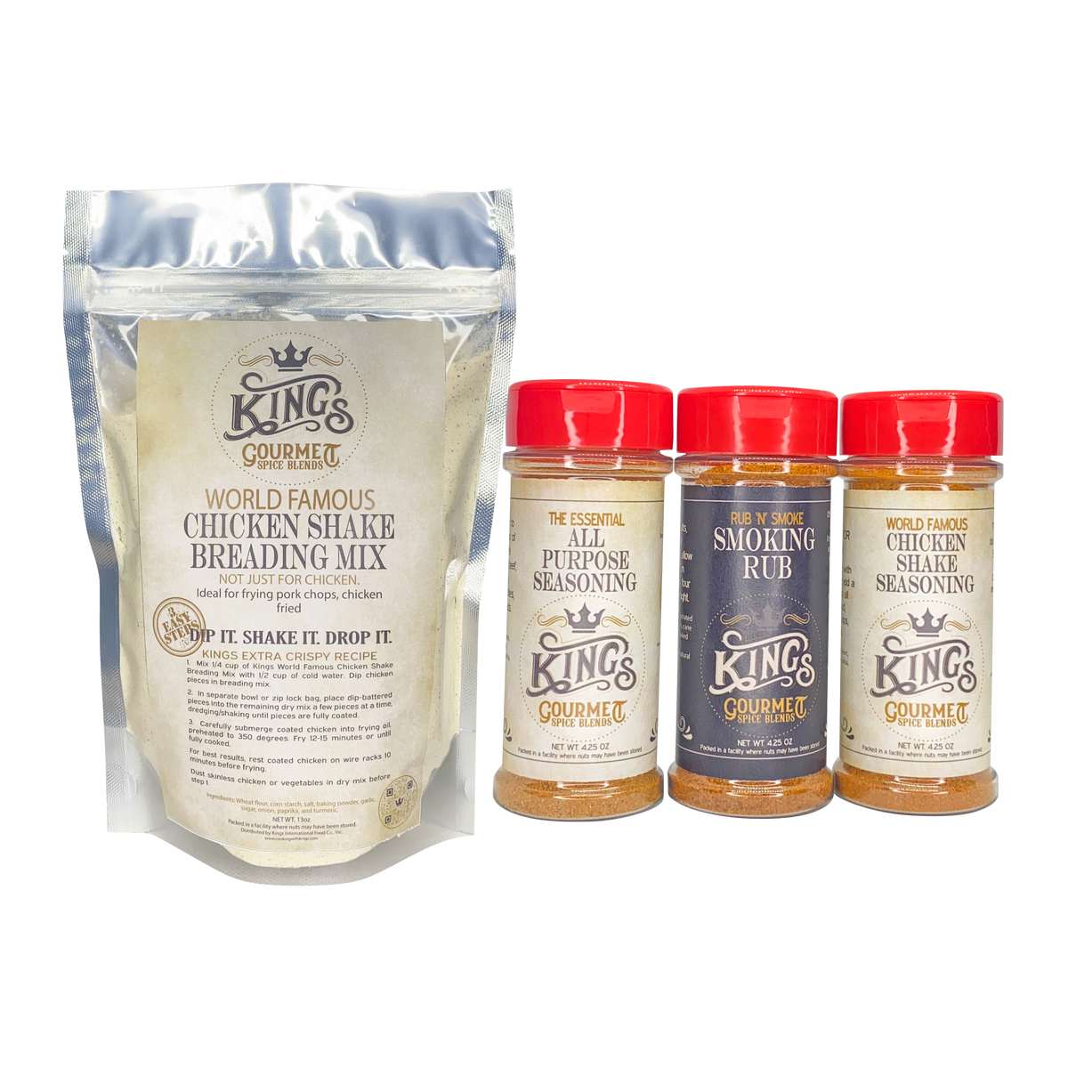Three-Pack Seasoning with Breading Mix (13oz)
